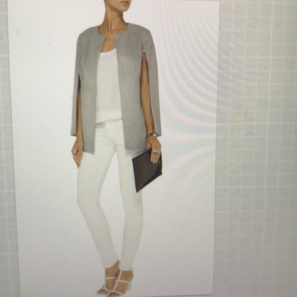 Cushnie et Ochs snake-effect leather jacket/cape